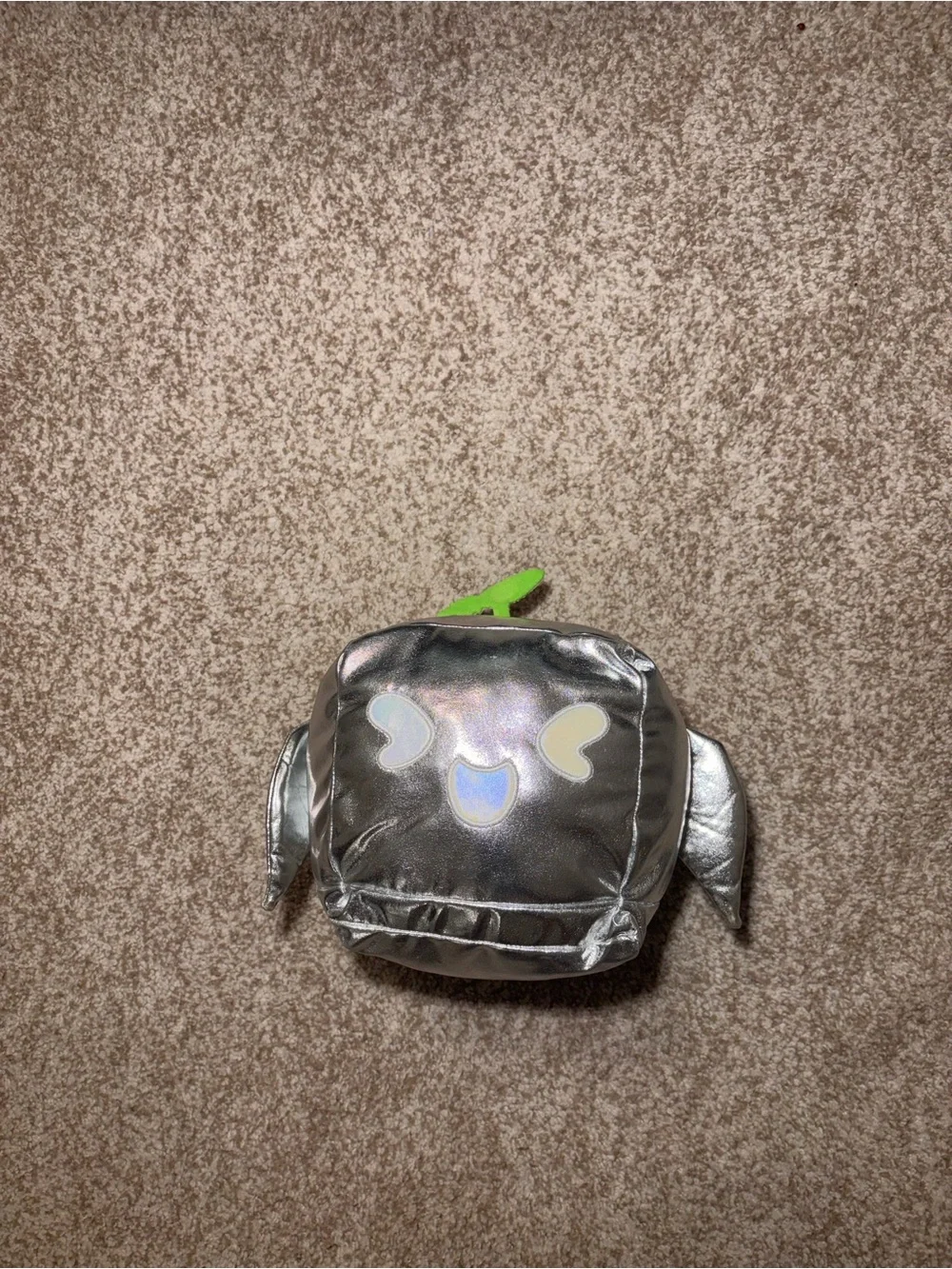 Silver metallic Rocket Plushie
